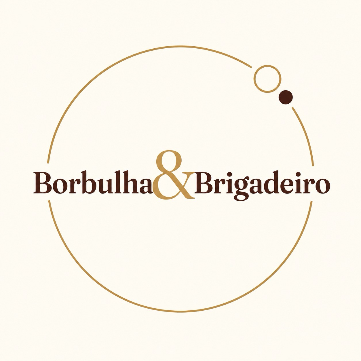 Logotipo oficial Borbulha&Brigadeiro